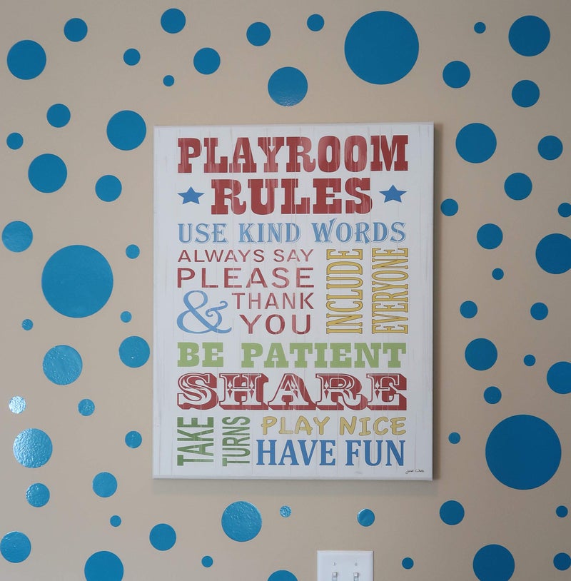 Create-A-Mural Polka Dot Wall Decals (63) Girls Room Wall Decor Stickers, Wall Dots, Vinyl Circle Peel & Stick DIY Bedroom, Playroom, Kids Room, Baby Nursery Toddler to Teen Bedroom Decoration Gift 3"-6.5" (Teal) - Image 2